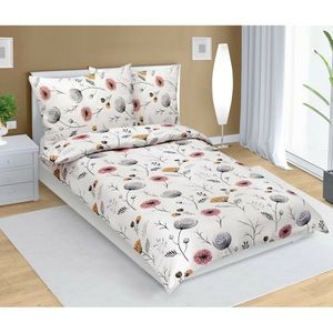Bellatex Lenjerie de pat creponată Makovice bej, 140 x 220, 70 x 90 cm, 140 x 220 cm, 70 x 90 cm imagine