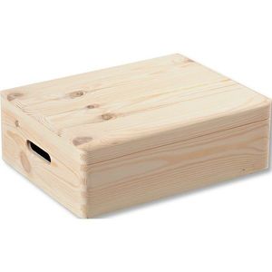 Kesper 69501 Cutie de depozitare cu capac rabatabil, pin 39 x 29 x 13, 5 cm, M imagine