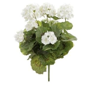 Buchet artificial de garoafe albe, 25 x 25 x 40 cm imagine
