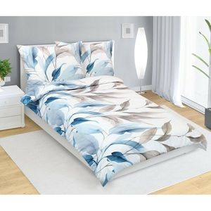 Bellatex Lenjerie de pat din satin Podzimalbastru, 140 x 220 cm, 70 x 90 cm, 140 x 220 cm, 70 x 90 cm imagine