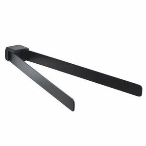 Suport dublu pivotant pentru prosoape GEDY PI2314 Pirenei, 35 cm, negru mat imagine