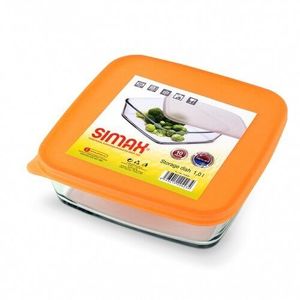 Simax 7476/L vas din sticlă cu capac din plastic, 1 l imagine
