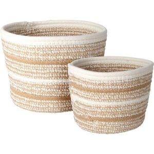 Set coșulețe împletite din bumbac Nature, 2 buc. imagine