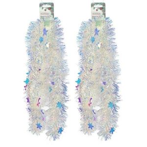 Ghirlanda de Crăciun bogată cu efect curcubeu Stars, 2 m, SET DE 2 BUCĂȚI imagine