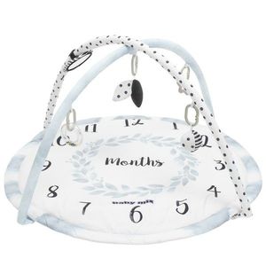 Baby Mix Păturică de joacă Lunile albe, 89 x 58 cm imagine