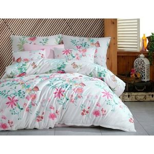 Lenjerie de pat din bumbac Vitalis, roz, 220 x 200 cm, 2 buc. 70 x 90 cm imagine