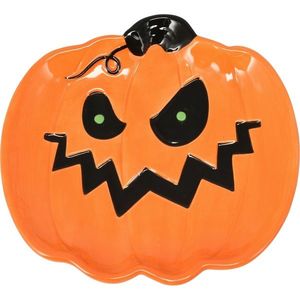 Farfurie decorativă pentru Halloween Dovleac, 16cm, portocaliu imagine