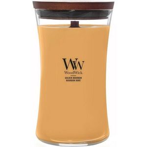 Lumânare parfumată vază mare WoodWick Golden Bourbon, 609 g imagine