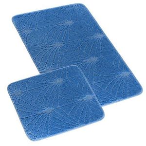 Bellatex Set de covorașe de baie Bany fără decupajChrpa albastru închis, 60 x 100 cm, 60 x 50 cm imagine