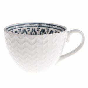 Cană din ceramică 380 ml, albă imagine