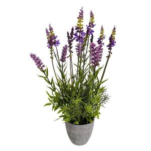 Lavandă artificială în ghiveci, 43 cm imagine