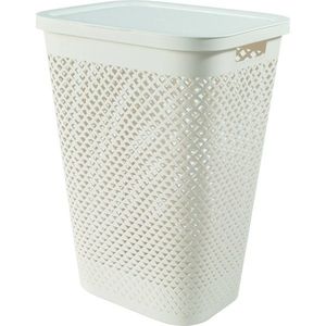 Curver Coș pentru rufe murdare Pure 55 l, bej, bej imagine