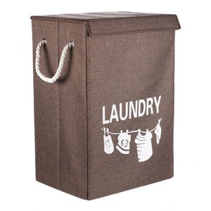 Coș textil pentru rufe LAUNDRY 40 x 30 x 60 cm, maro imagine