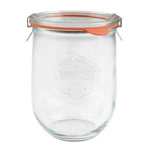 Set de 6 borcane de conservare Weck Tulpe 1062 ml cu accesorii, diametru 100 mm imagine