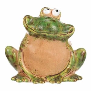 Decorațiune ceramică pentru grădină Broască, 13 x10 x 12 cm, 10 cm imagine