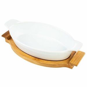 Tavă de copt pe suport Florina Modeno, ceramică, 28, 5 x 15 cm, S imagine