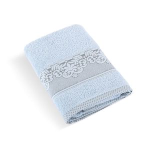 Prosop frotir Bellatex colecția Orchidea albastru deschis, 50 x 100 cm, albastru deschis, 50 x 100 cm imagine