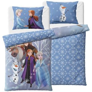 Lenjerie de pat pentru copii Ice Kingdom FrostySky , 140 x 200 cm, 70 x 90 cm imagine