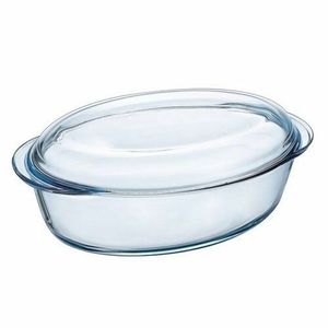Vas de copt din sticlă Pyrex cu capac, 4, 1 l imagine