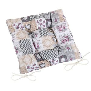 Pernă de scaun Bellatex DITA matlasată Patchwork love , 40 x 40 cm imagine