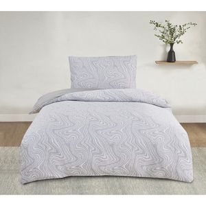 Lenjerie de pat din jacquard Alabama gri, 140 x200 cm, 70 x 90 cm, gri imagine