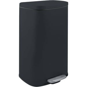 Coș de gunoi cu pedală soft-close Spirella Akira 30 l, negru mat, negru, 30 l imagine