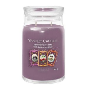 Yankee Candle Lumânare parfumată mare Signature Halloween Mystical Tarot Card, 567 g, mov, L imagine
