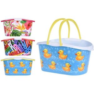 Coș oval din plastic pentru cleme, 28 x 10 x 15 cm imagine