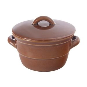 Orion Oală ceramică pentru untură cu capac, 0, 7 l imagine