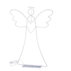 Decorațiune luminoasă de Crăciun Înger cu aureolă, 36 x 44 cm, 35 LED-uri imagine