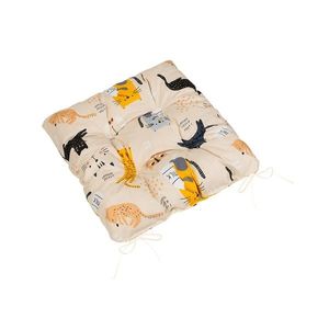 Bellatex Perna Adéla matlasată Pisică galbenă, 40x 40 cm imagine