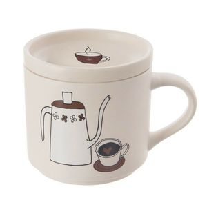 Orion Cană din porțelan cu capac Cafea, 0, 45 l imagine