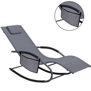 Scaun balansoar de grădină 148 x 63 x 87 cm, griînchis imagine