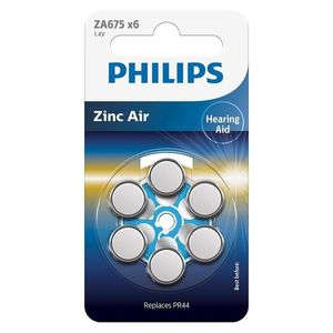 Philips Baterii pentru aparate auditive ZA675 1, 4V imagine