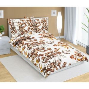 Lenjerie de pat Bellatex bumbac Peeling maro, 140x 200 cm, 70 x 90 cm, 140 x 200 cm, 70 x 90 cm imagine