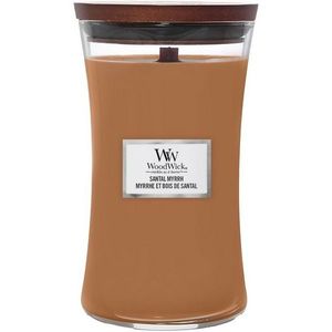 Lumânare parfumată vază mare WoodWick Santal Myrrh, 609 g imagine