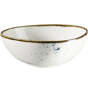 Mäser Bol oval Pintar Alb cu puncte albastre 15, 5x 13, 5 cm, albastru, M imagine
