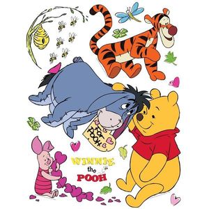 Decoraţiune adezivă Ursuleţul Pooh, 30 x 30 cm imagine