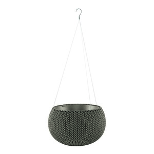 Ghiveci suspendat Ketter Cozies S, maro, 3, 2 l, 28 x18 cm, gri imagine