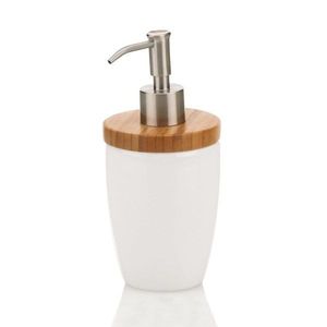 Dozator de săpun Kela Natura, alb, 350 ml imagine