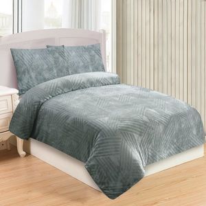 Lenjerie de pat micro-pluș Trinity, gri, 140 x 200 cm, 70 x 90 cm, gri imagine