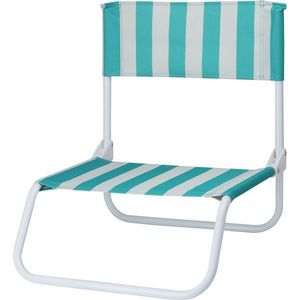 Scaun de plajă pliabil Stripes, 65 x 44 x 19 cm, verde, verde imagine