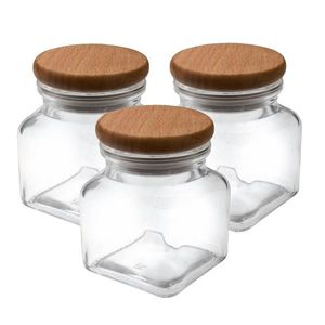 Borcan Orion cu capac de lemn 0, 12 l set 3 buc. imagine