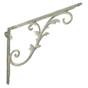 Consolă din fontă pentru raft Mensola albă, 20 x27 cm, alb imagine