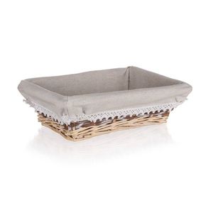 Coș împletit Home Decor Duo, 26 x 18 x 7, 5 cm, 21 x 18 x 7, 5 cm imagine