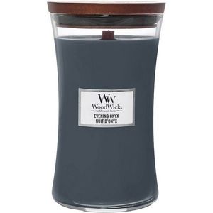 Lumânare parfumată vază mare WoodWick Evening Onyx, 609 g imagine
