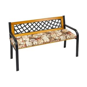 Bellatex Șezlong pentru bancă matlasat Cafea, 40 x 140 cm imagine