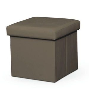 Taburet cu spațiu de depozitare Tela new, marodeschis, 40 x 40 x 37 cm, maro imagine