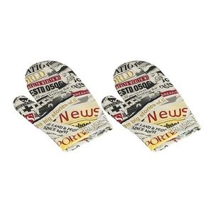 Mănușă de bucătărie Bellatex Ziare, 28 x 18 cm, 2 buc imagine