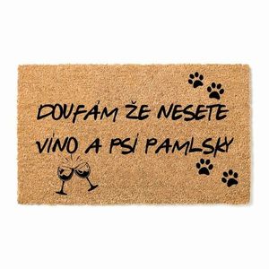 Bohemia Gifts Preș pentru picioare - Vin șidelicatese, 40 x 60 cm imagine